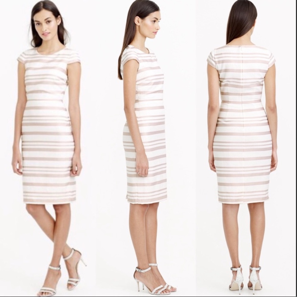 JCrew Double Striped Cap Sleeve